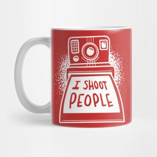 I Shoot People | Funny Retro Instant Camera Mug